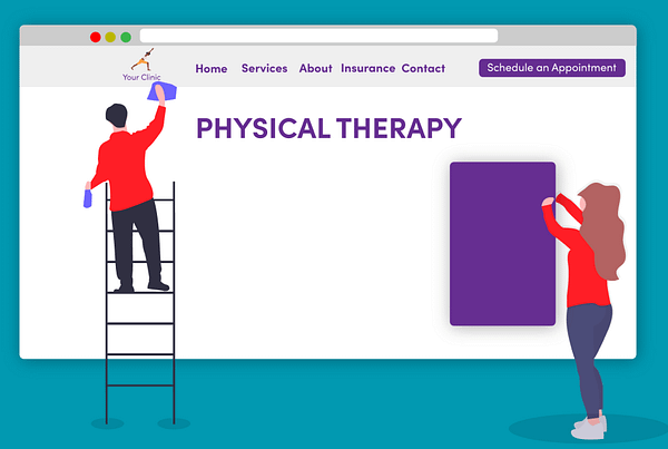 Physical therapy practice website
